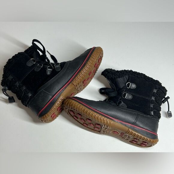 Pajar Women's Boots Black Leather Insulated Waterproof Winter Bootie US 7 - Picture 6 of 10